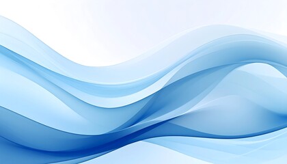 Naklejka premium Abstract Blue Wave Background. (34)