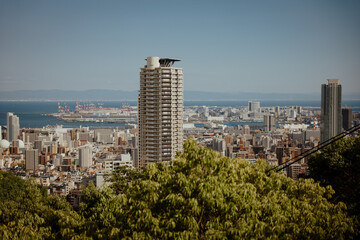 Cityscapes of Kobe city , office building and downtown of Kobe Bay, Japan, Kobe has been an...