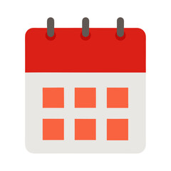 vector calendar icon isolated