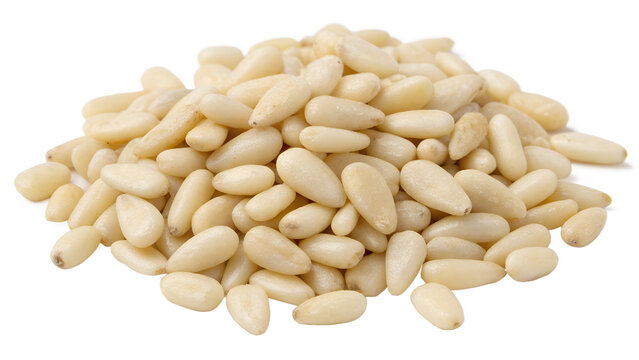 &ldquo;Ultra HD Isolated Image of Pine Nuts (Chilgoza) &ndash; White Background&rdquo;