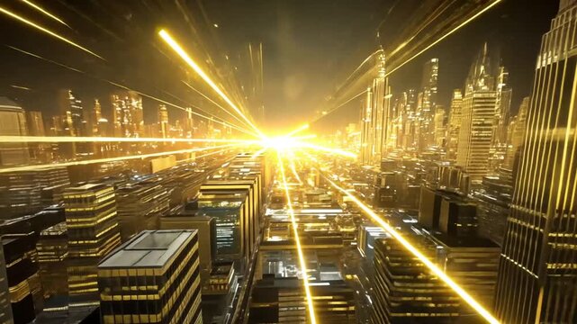 City future nightsky energy Mercury - Motion animation