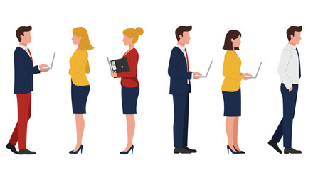 Obraz premium Diverse business team communication in modern office setting