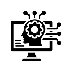 Cognitive Computing glyph icon