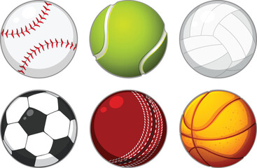 Assortment of sports balls game games
