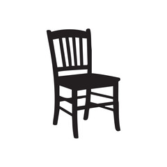wooden chair isolated on white