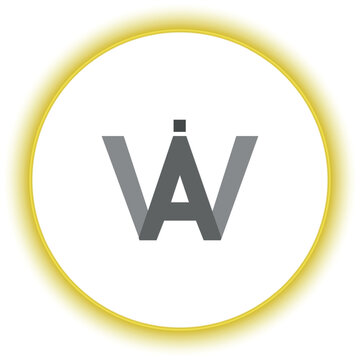 AWI logo design vector