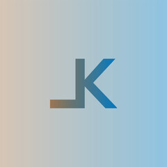 KL logo design vector