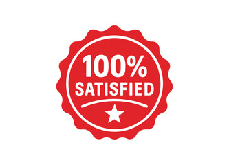 Premium quality guarantee 100 percent satisfied red seal emblem