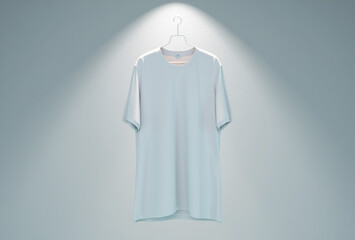 A white robe or garment illuminated by a spotlight against a textured background