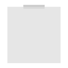Blank white paper sheet isolated on transparent background
