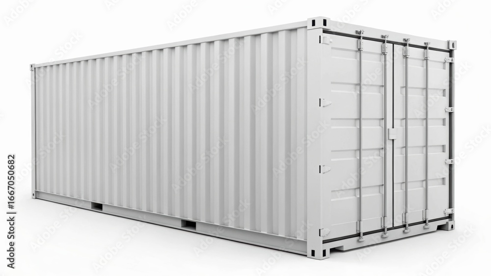 Poster storage container with a plain metallic finish, designed for transport and storage solutions in vari
