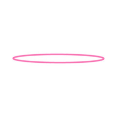 A simple pink oval shape is centered on a white background, suggesting a minimalist design element.