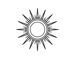 Obraz premium Ornate sun symbol