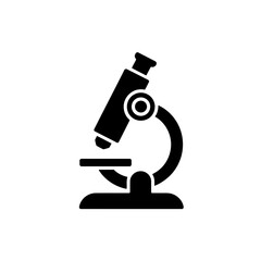 Microscope Icon Scientific Tool for Lab Research and Education Equipment and Biological or Medical Examinations