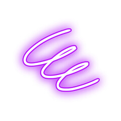 Purple Neon Light Graphic Design.