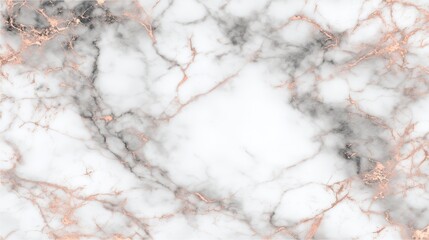 Marble surface texture with white gray and rose gold veins, elegant luxury material high-resolution background for product and interior design mockups