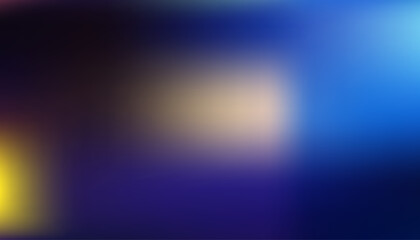 Blurred gradient background with deep blue, purple, and warm yellow tones. Ideal for modern design, tech visuals, presentations, web templates, and abstract digital art