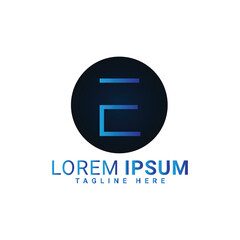 20.eps e text vector logo design 