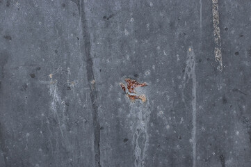 Close-up texture of old painted and rusted iron panel