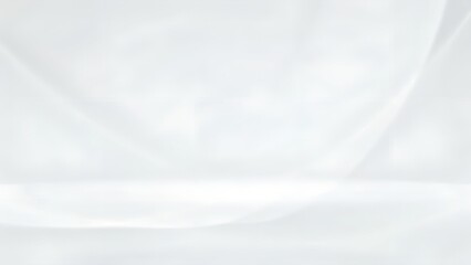 Obraz premium Smooth White Fabric Texture Minimalist Background