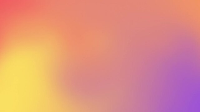 Vibrant gradient transition from warm yellow and orange to soft pink and purple, perfect for modern backgrounds and creative design projects. Stock footage - Powered by Adobe