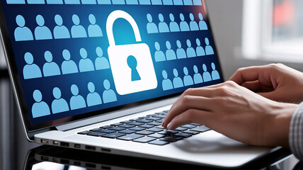 Protecting data online through encryption and security measures with modern tech solutions