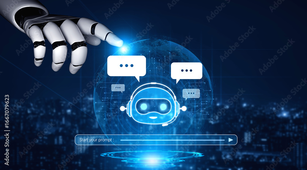 Poster ai chatbot assistant uses llm and deep learning to deliver smart business support with explainable r