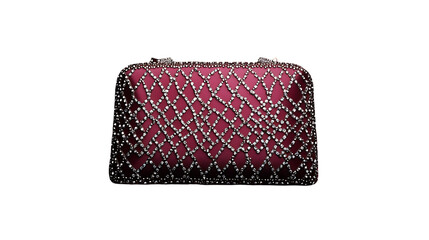 beautiful velvet clutch with stone work