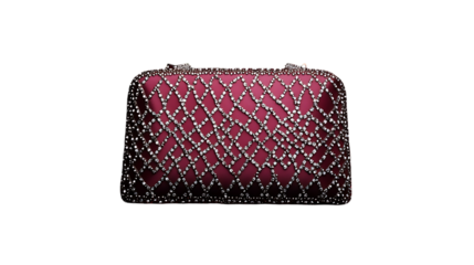 beautiful velvet clutch with stone work