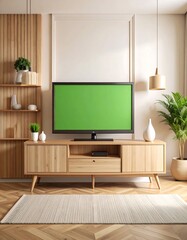 Modern living room interior with TV