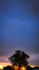 Sunset in the sky Indonesian