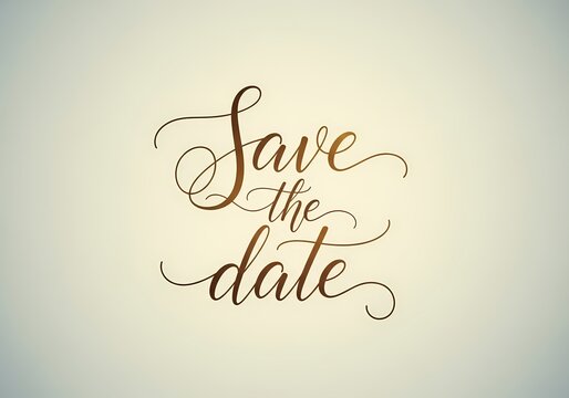 Elegant save the date design for wedding invitations and announcements