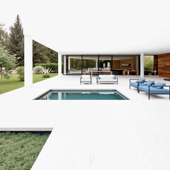 Fototapeta premium luxury swimming pool