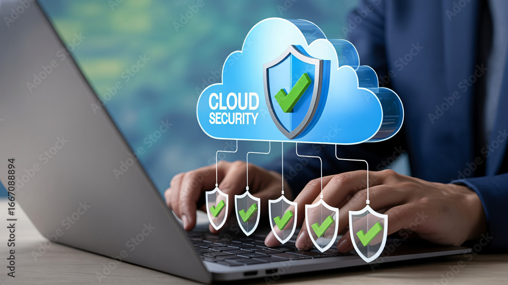 Aufkleber cloud security solution safeguards business information with modern data encryption tech