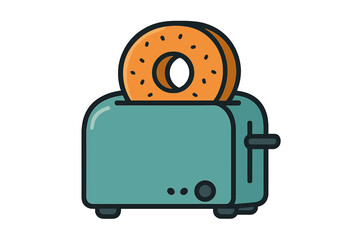 Contemporary electric appliance designed to prepare tasty morning pancakes in a domestic setting