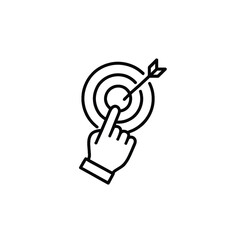 Target Goal Line Icon