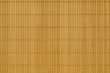 Close up textured surface of woven bamboo matting with vertical lines