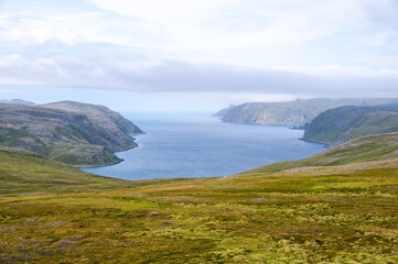The beautiful Tufjorden near the North Cape in Norway