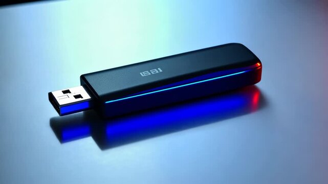 USB drive with red light