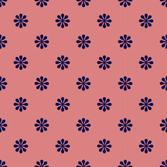 vector seamless pattern with flowers