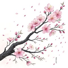 Fototapeta premium pink cherry blossom