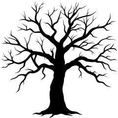 Obraz premium vector tree silhouette