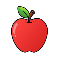 apple outline coloring book page line art illustration digital drawing, apple line art icon for apps and websites, apple silhouette vector illustration