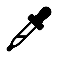 Black and white illustration of a dropper utilized in laboratory experiments