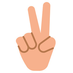 Hand Showing Peace or Victory Sign