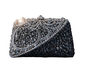 beautiful purse with stone work 