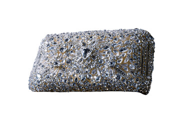 beautiful purse with stone work 