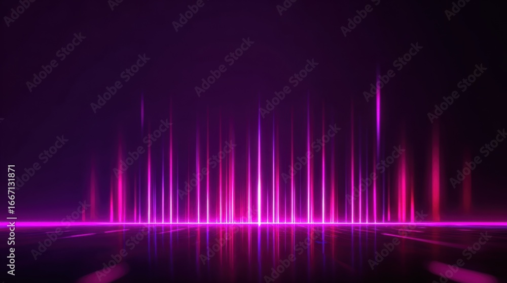 Aufkleber a dazzling array of neon pink lights illuminates a dark venue, creating a captivating backdrop durin