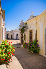 Le Cimetière Marin de la forteresse de Bonifacio en Corse du Sud en France
