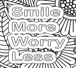 Obraz premium inspirational quotes coloring pages 